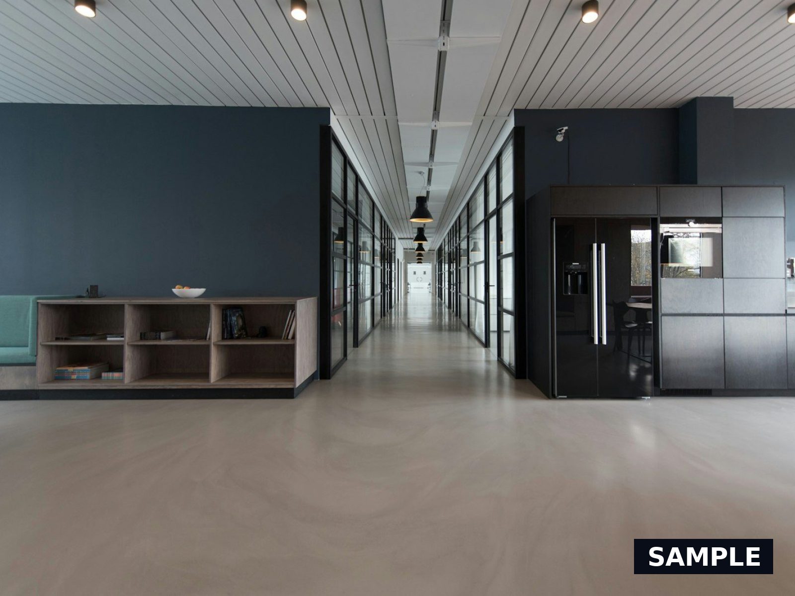 Open plan area